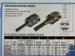 Nib! USA Apt Boring Head 2-1/2 X 1/2 With R8 Shank Us Made List# Bhr8