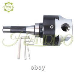 Precision 4'' Adjustable Boring Head with R8 Shank 7/16-20 Drawbar thread