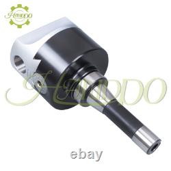Precision 4'' Adjustable Boring Head with R8 Shank 7/16-20 Drawbar thread