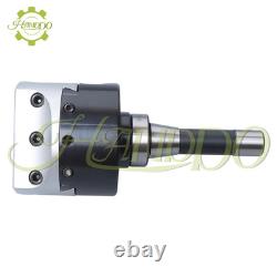 Precision 4'' Adjustable Boring Head with R8 Shank 7/16-20 Drawbar thread
