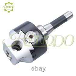 Precision 4'' Adjustable Boring Head with R8 Shank 7/16-20 Drawbar thread