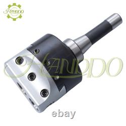 Precision 4'' Adjustable Boring Head with R8 Shank 7/16-20 Drawbar thread