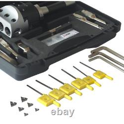 R8 Boring Head 2Inch and 1/2 Shank Boring Bar Set with Inserts 3/8-4 Inch