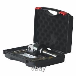 R8 Boring Head 2Inch and 1/2 Shank Boring Bar Set with Inserts 3/8-4 Inch