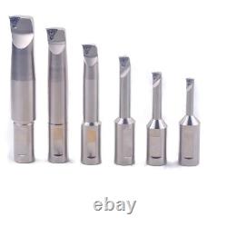 R8 Boring Head 3 Inch & 3/4 Shank Boring Bar Set with Inserts for Metalworking