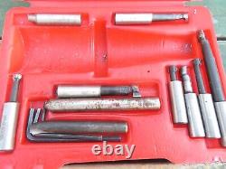 R8 Shank Boring Head & Extra Tooling, Boring Bars with Storage Case