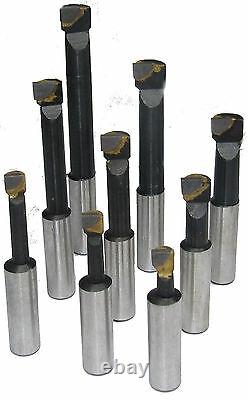 Rdg Tools 50mm Boring Head Kit 30 Int Taper Shank With 9pc 12mm Tools Milling