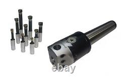 Rdg Tools 50mm Boring Head Metric 4 Morse Taper Shank 4mt With 9pc Tools Milling