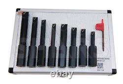 SHARS 3 Boring Head + R8 Shank + 8pcs 3/4 Boring Bar Set TCMT & Certificate M