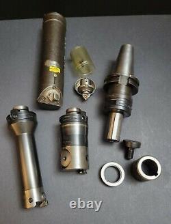 Sandvik CAT40 to Varilock 50 & Fine Boring Head Lot Shell Mill Holder Machinist