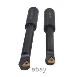 Shank R8 10Pcs 3/4 Boring Bar Set 7/16×20UNF Boring Head Sets Indexable Tipped