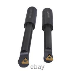 Shank R8 10Pcs 3/4 Boring Bar Set 7/16×20UNF Boring Head Sets Indexable Tipped