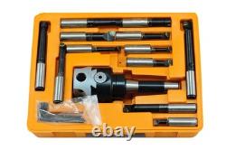 Shars 3 Boring Head R8 Shank 12 pcs Carbide Tipped 3/4 Boring Bar Set 202-8