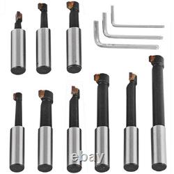 T005 2 Boring Head Set with R8 Shank, 9 Pc. Bar