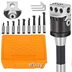 T005 2 Boring Head Set with R8 Shank 9 Pc. Boring Bar Set