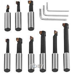 T005 2 Boring Head Set with R8 Shank, 9 Pc. Boring Bar Set