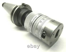 TECNARA KYUSHUKOGU 1/2 TENTH-SET BORING HEAD with CAT40 SHANK #S-50