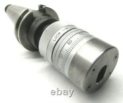 TECNARA KYUSHUKOGU 1/2 TENTH-SET BORING HEAD with CAT40 SHANK #S-50