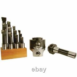 TTC 3 1 Straight Shank 7/8-20 Thread Boring Head Combo Set withBoring Bars