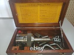 The Precision Tool Co Universal Tool / Boring Head #4 Morse Taper Shank Wood Box