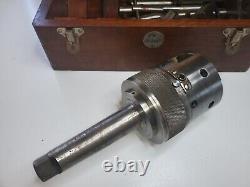 The Precision Tool Co Universal Tool / Boring Head #4 Morse Taper Shank Wood Box