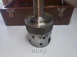 The Precision Tool Co Universal Tool / Boring Head #4 Morse Taper Shank Wood Box