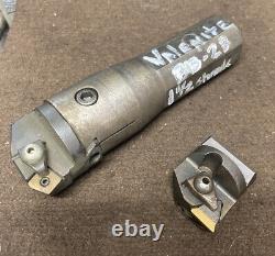 Valenite 1-1/2 Vari-set Adjustable Boring Bar BB-2B With 2 Boring Head Cartridges