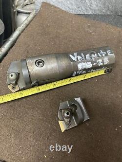 Valenite 1-1/2 Vari-set Adjustable Boring Bar BB-2B With 2 Boring Head Cartridges