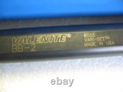 Valenite BB-2 Vari-Set Boring Bar 1.25 Shank for BB Style Boring Heads New