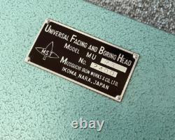 WOW RARE NEW Mizoguchi MU R8 Universal Facing & Boring HEAD with Steel Box